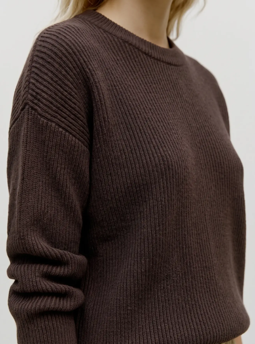 VMGold Lux Rib Ls O-Neck Pullover