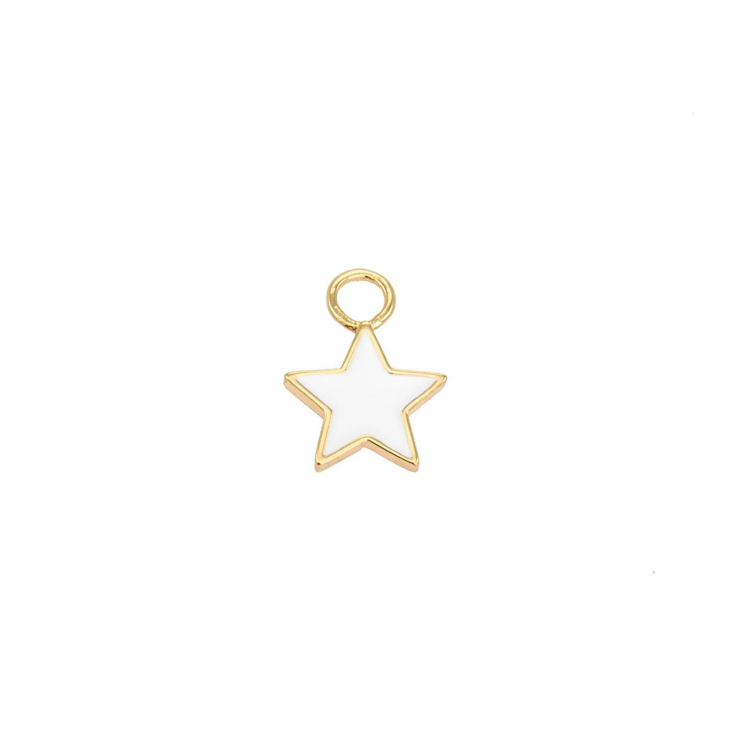 ELLA COATED CHARM ORANGE & WHITE