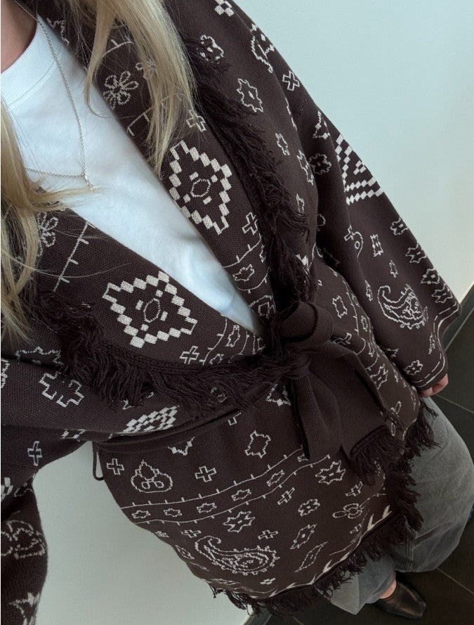 VMScarlette Ls Tassel Jacquard Cardi LCS