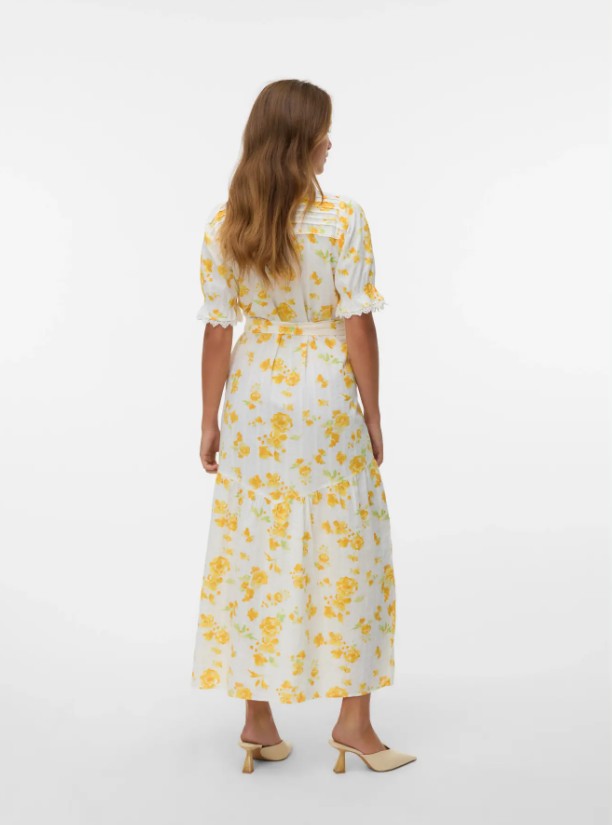 VMGry 2/4 Detail Lace Maxi Dress Wvn