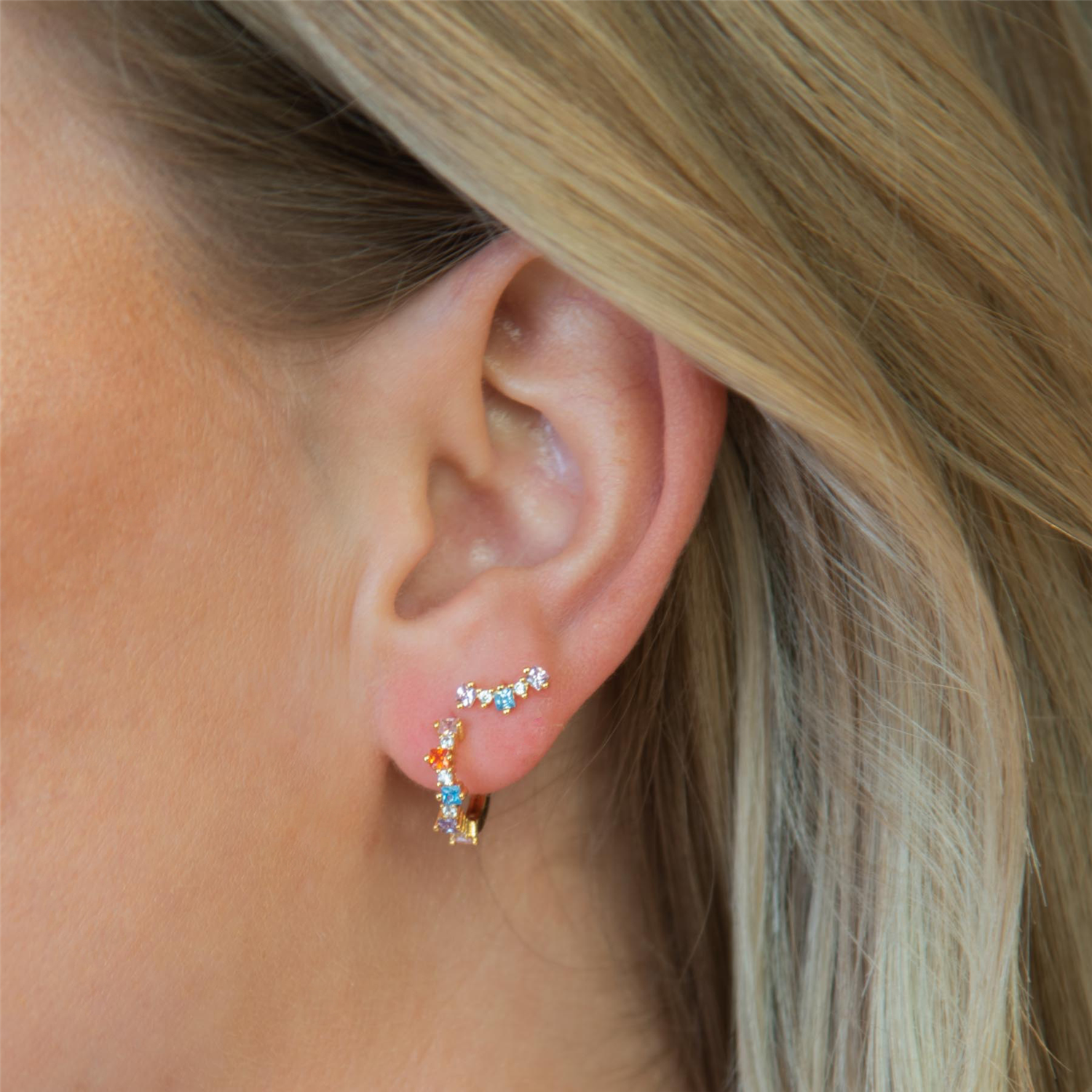 MIXED SMALL HOOPS BRIGHT