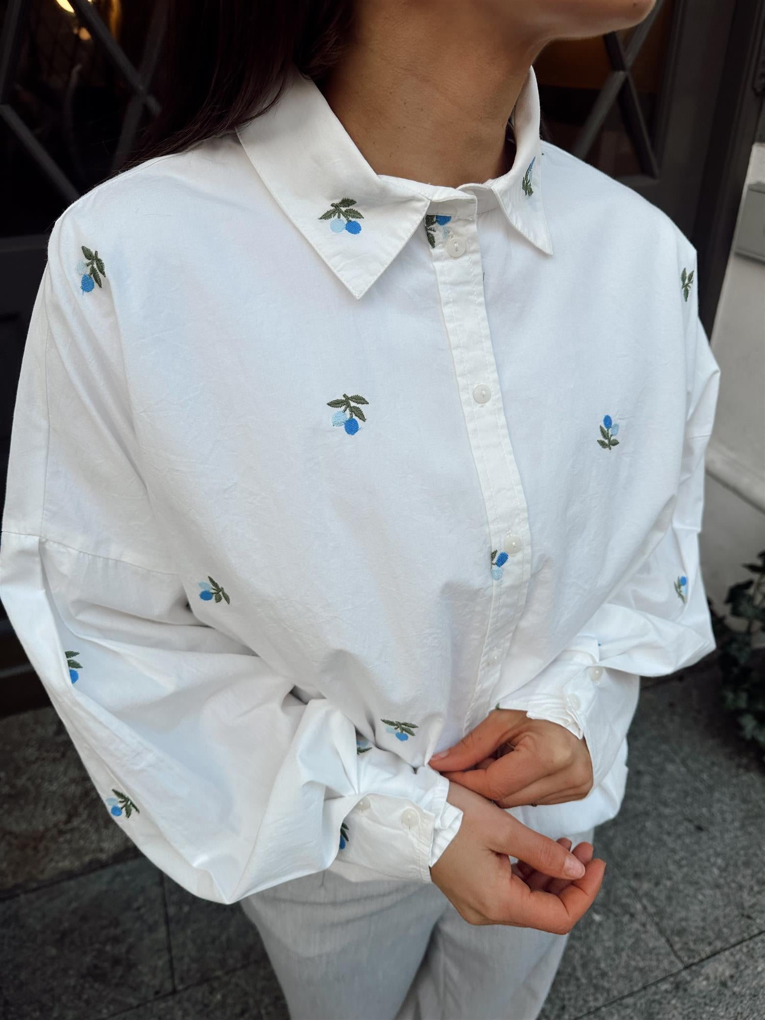 VIAila L/S Embroidery Shirt #2